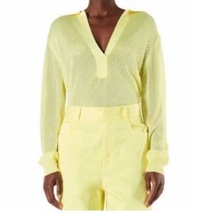 TIBI MESH SWEATER